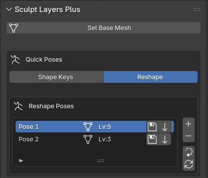 Multi-res Reshape method